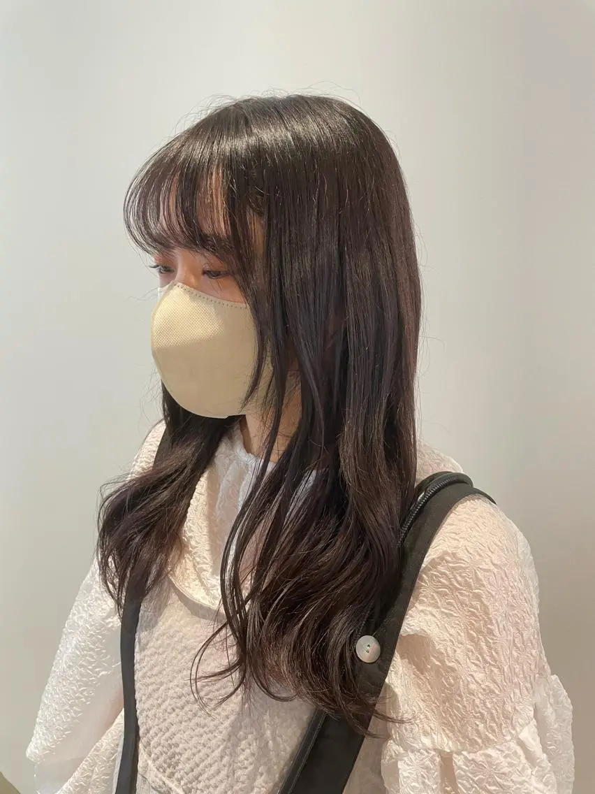 ロング カラー 透明感カラー ラベンダーカラー 大阪/肥後橋/淀屋橋 ワタナベサキ🪿🤍のヘアスタイル