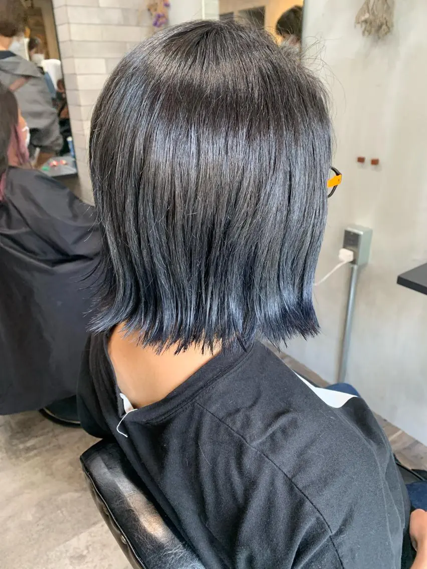 ミディアム カット ヘアカラー トリートメント 山本 みきのヘアスタイル