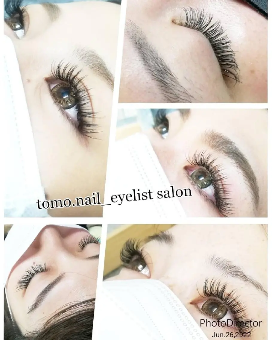 マツエク・マツパ 付け放題 フラットラッシュ セーブル マツエク tomonail eyelistのマツエク・マツパデザイン