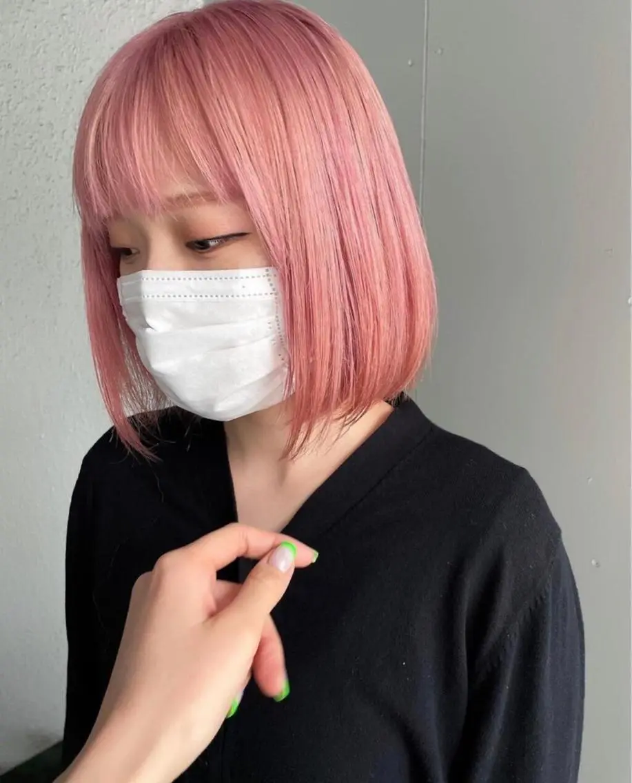 ショート カラー バレイヤージュ ブリーチ ケアブリーチ デザインカラー ダブルカラー ヘアカラー トリートメント スパイラルパーマ 🌐hina⭐️のヘアスタイル