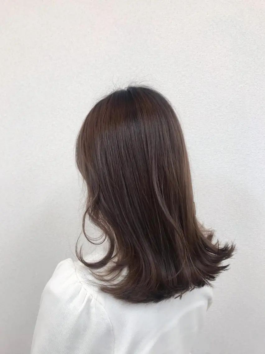 セミロング もりたみかこ 美容師お休み中のヘアスタイル