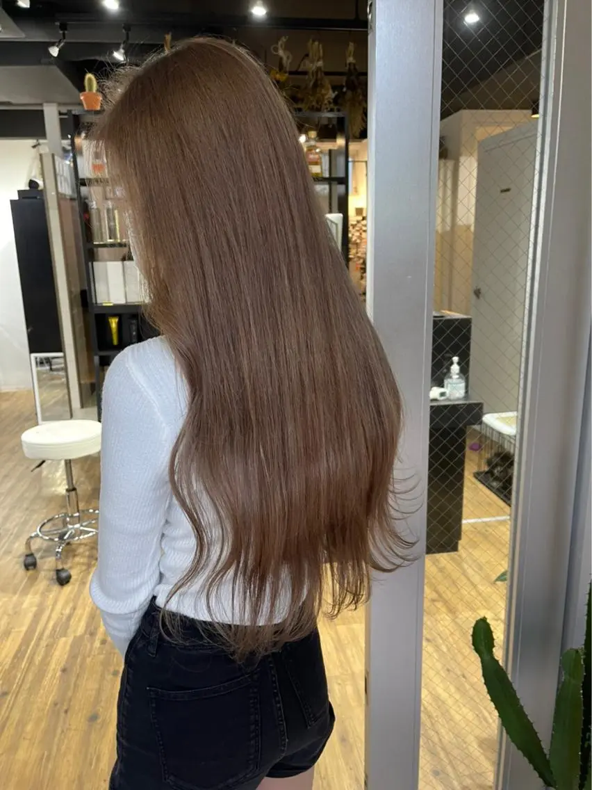 ロング カラー ブリーチ ケアブリーチ デザインカラー ダブルカラー イヤリングカラー ARCANAブリーチ ダブルカラー🌟原宿のヘアスタイル