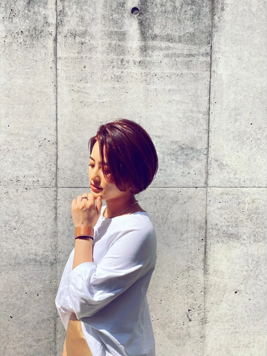 ショート カラー 能登谷 きよのヘアスタイル