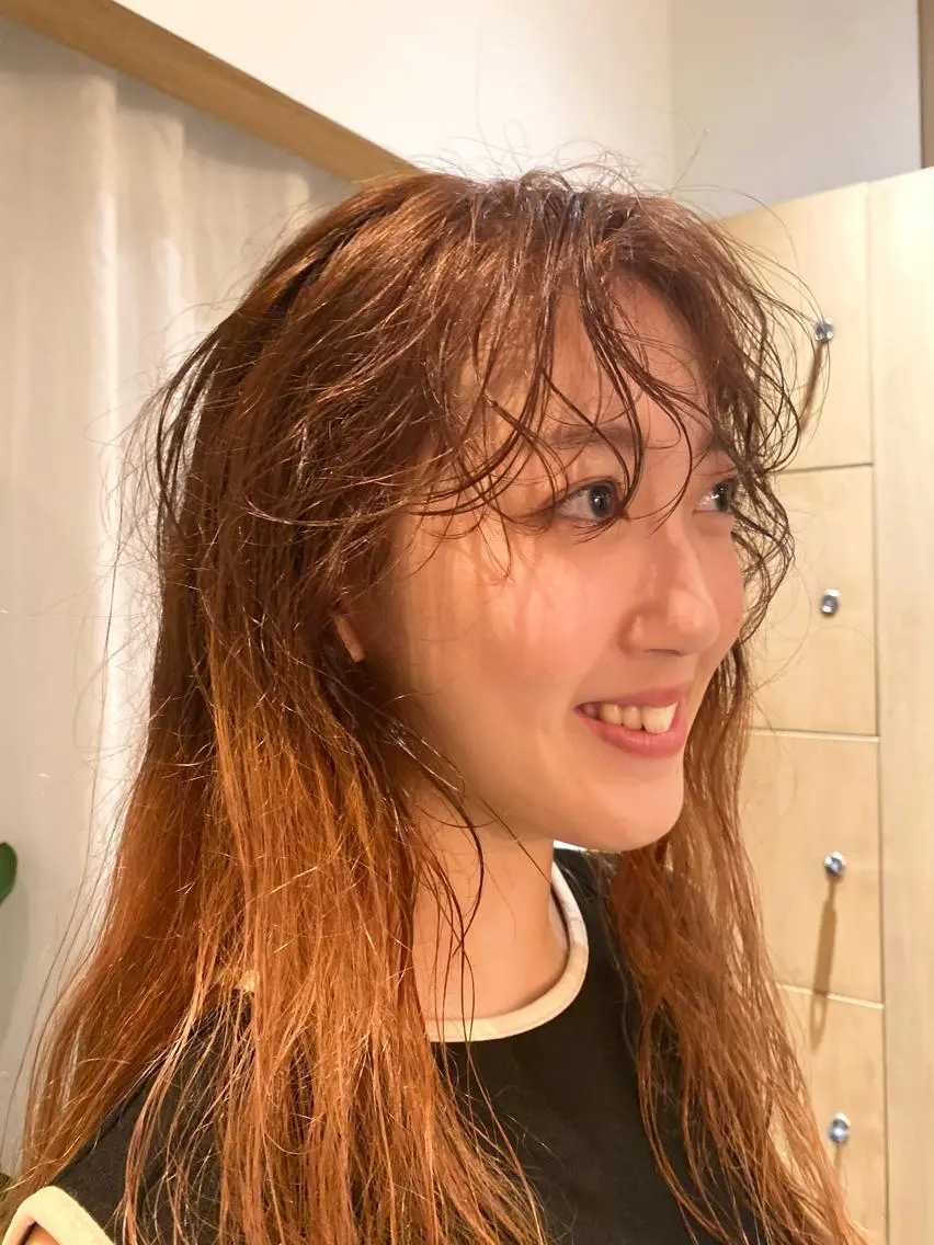 ロング パーマ ヘアアレンジ マツエク・マツパ アイブロウ くせ毛 shoji༄ mikuのヘアスタイル