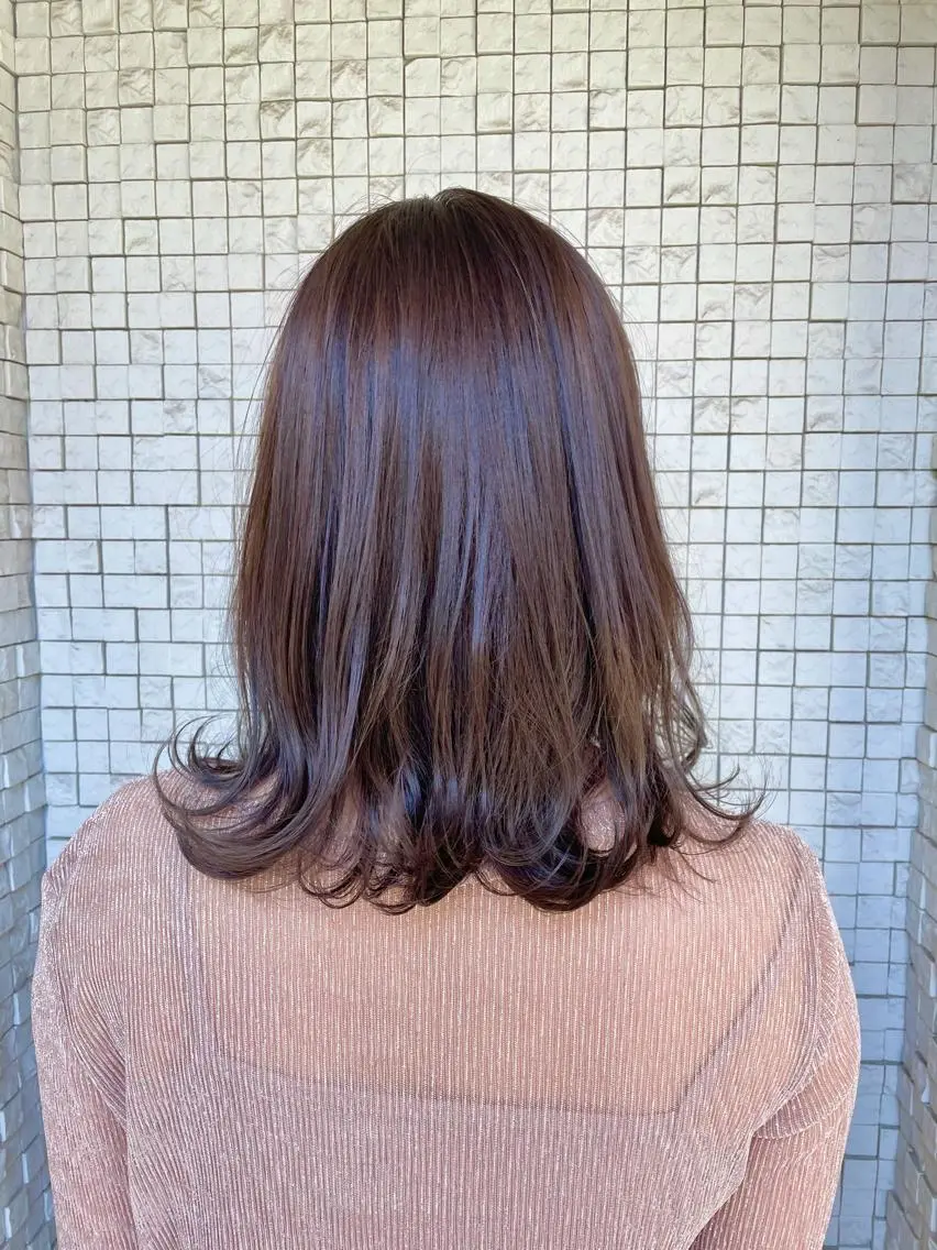 カラー ブリーチ 透明感カラー ラベンダーカラー ブリーチなしカラー 🫧BUBBLES 新所沢　かとうゆきのヘアスタイル