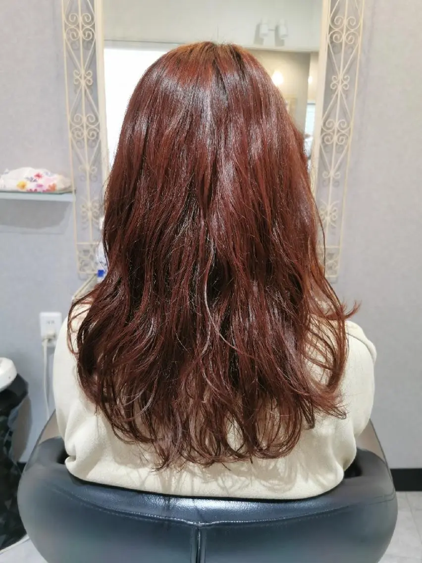 ロング カラー カット ヘアカラー トリートメント tenny調布 いしまつのヘアスタイル