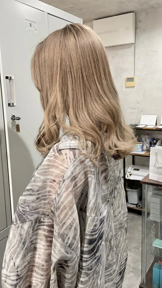 ロング カット ヘアカラー トリートメント ウルフ/デザイン/ 大阪/タカハシユウキのヘアスタイル