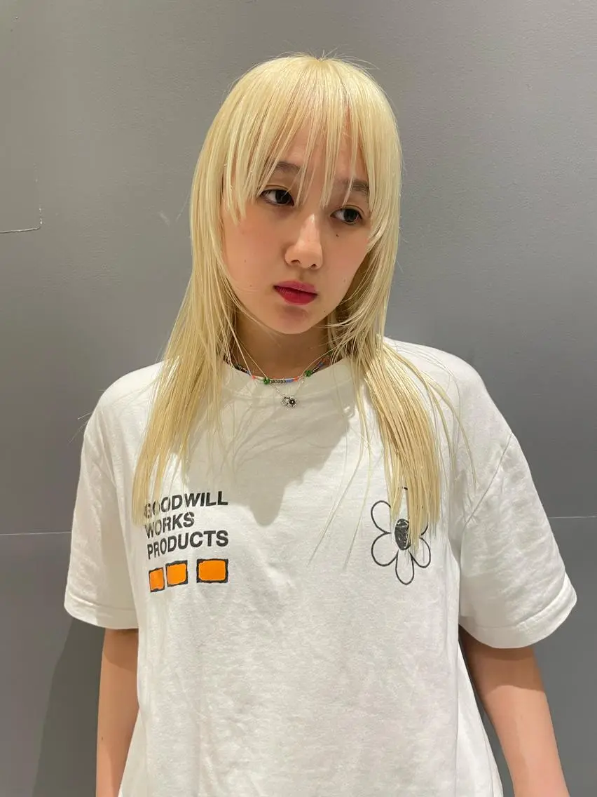 ミディアム カラー カット ヘアカラー トリートメント ブリーチ🫴 ボブ✍️レイヤーのヘアスタイル