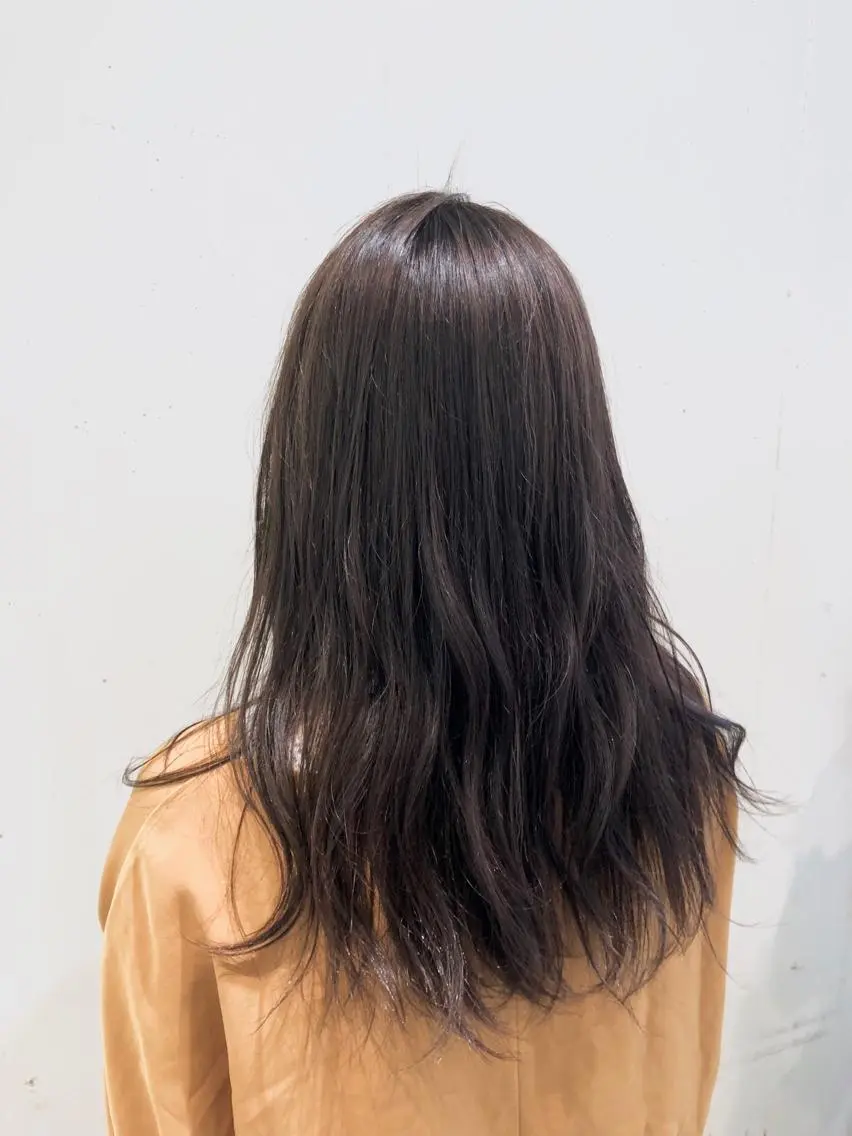 セミロング カラー パーマ ヘアアレンジ ベージュカラー ブリーチ ブラウンカラー 透明感カラー グラデーションカラー 【ツヤ髪美容師】 ツダケイスケのヘアスタイル