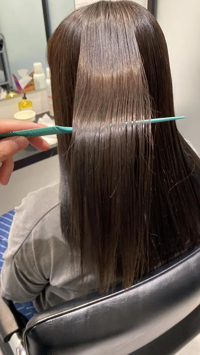 ロング カラー パーマ ヘアアレンジ 絹髪質感TR💫 レイヤーカット/熊澤のヘアスタイル