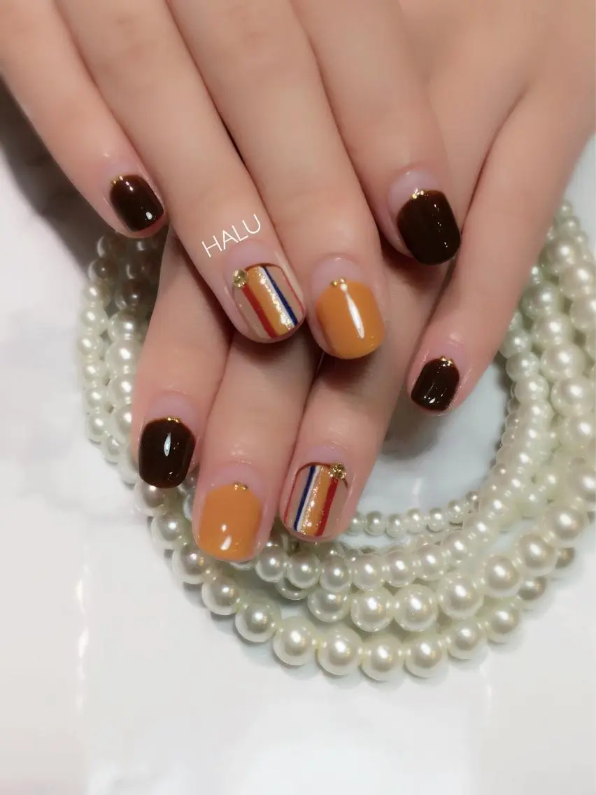 ネイル アートネイル フレンチネイル シンプルネイル HALU ハルのネイルデザイン