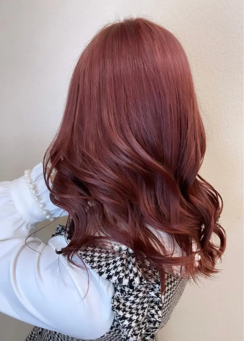 カラー ブリーチ ピンクカラー ヘアカラー トリートメント Kazu 🌠名古屋 ハイトーン/レイヤーのヘアスタイル
