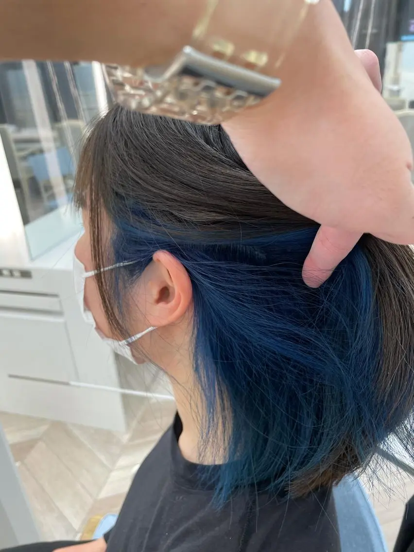 ミディアム カット ヘアカラー 透明感カラー/ブリー チ✨駒場 笙のヘアスタイル