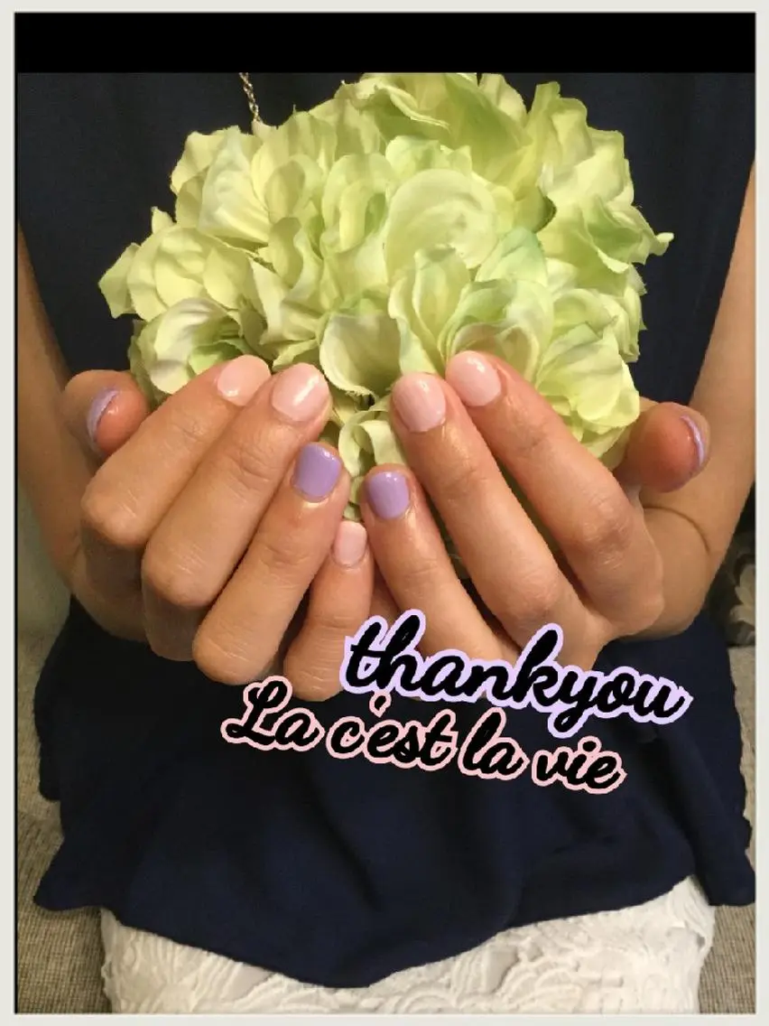 ネイル ワンカラーネイル nailsalon ラセラヴィのネイルデザイン