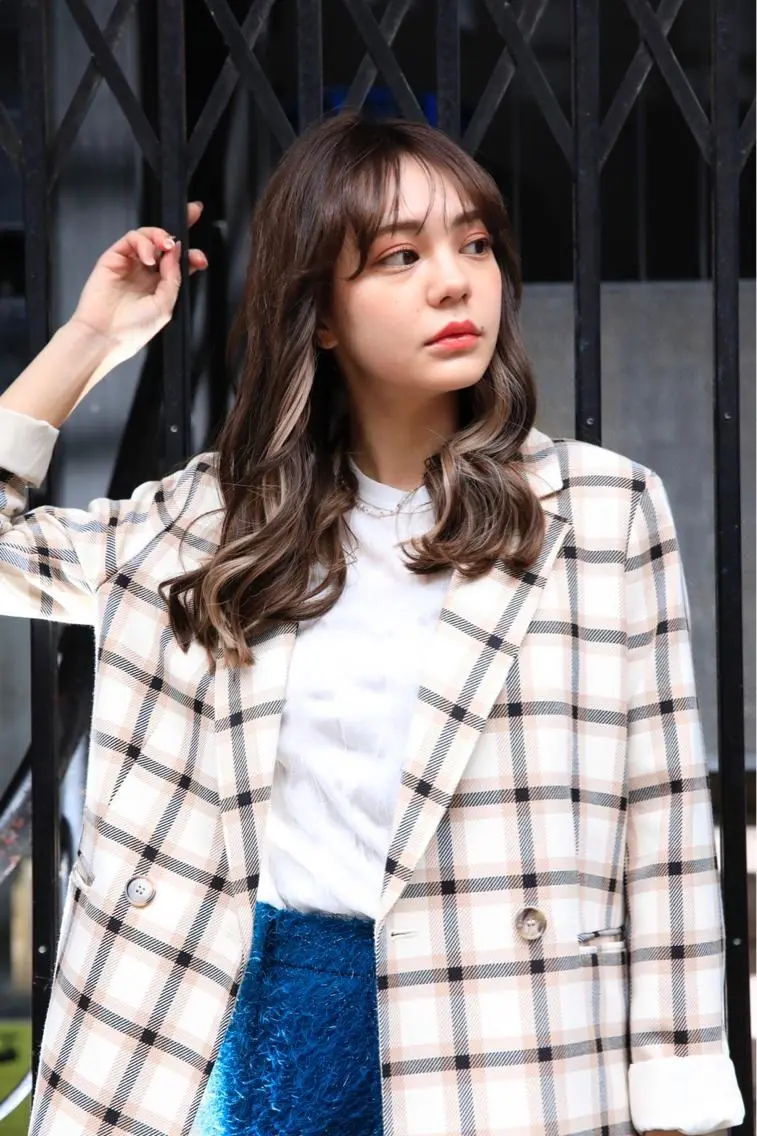 セミロング カラー 韓国風ヘア 女性リピ90%🍨 🩷佐藤みずきのヘアスタイル