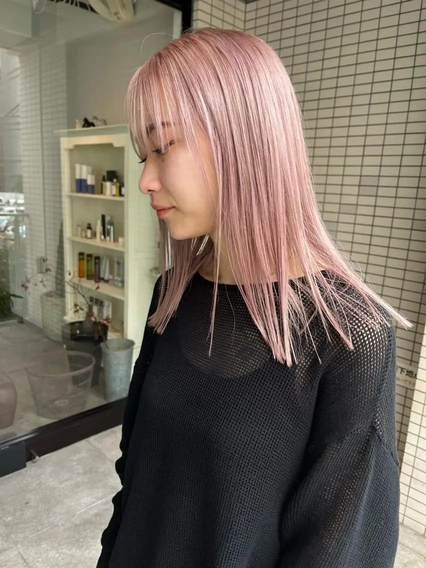 ロング ヘアカラー トリートメント 宮腰 瑠果のヘアスタイル