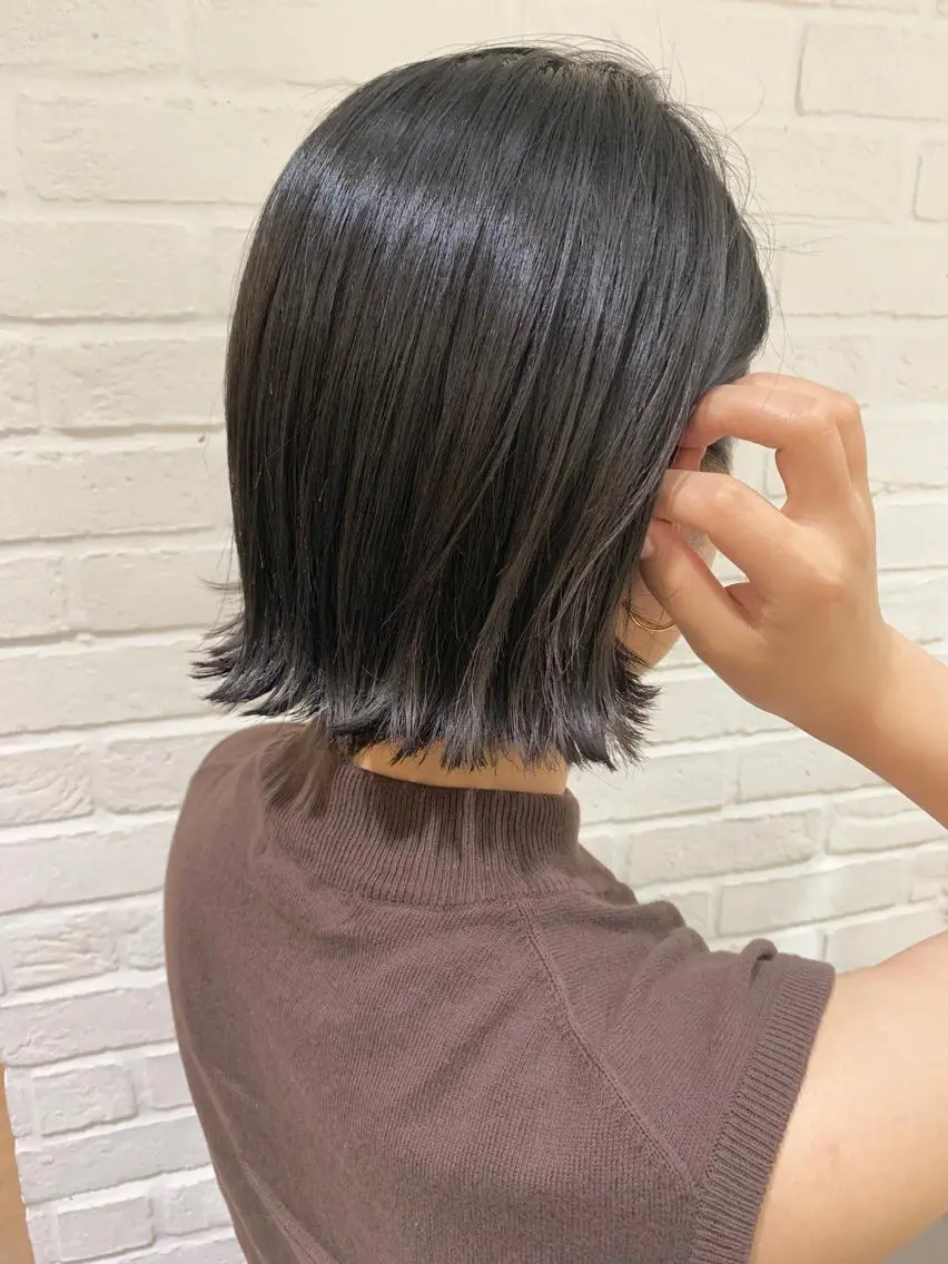 ショート カラー ボブ カット ヘアカラー トリートメント レイヤー/大人メンズ パーマ🌀 平島拓也のヘアスタイル