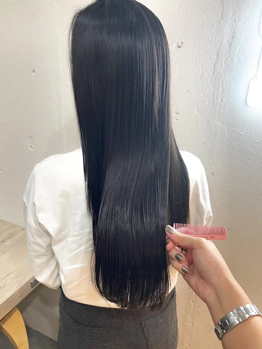 ロング カット 縮毛矯正 ショート✨ボブ✨代表 新田見美仁のヘアスタイル
