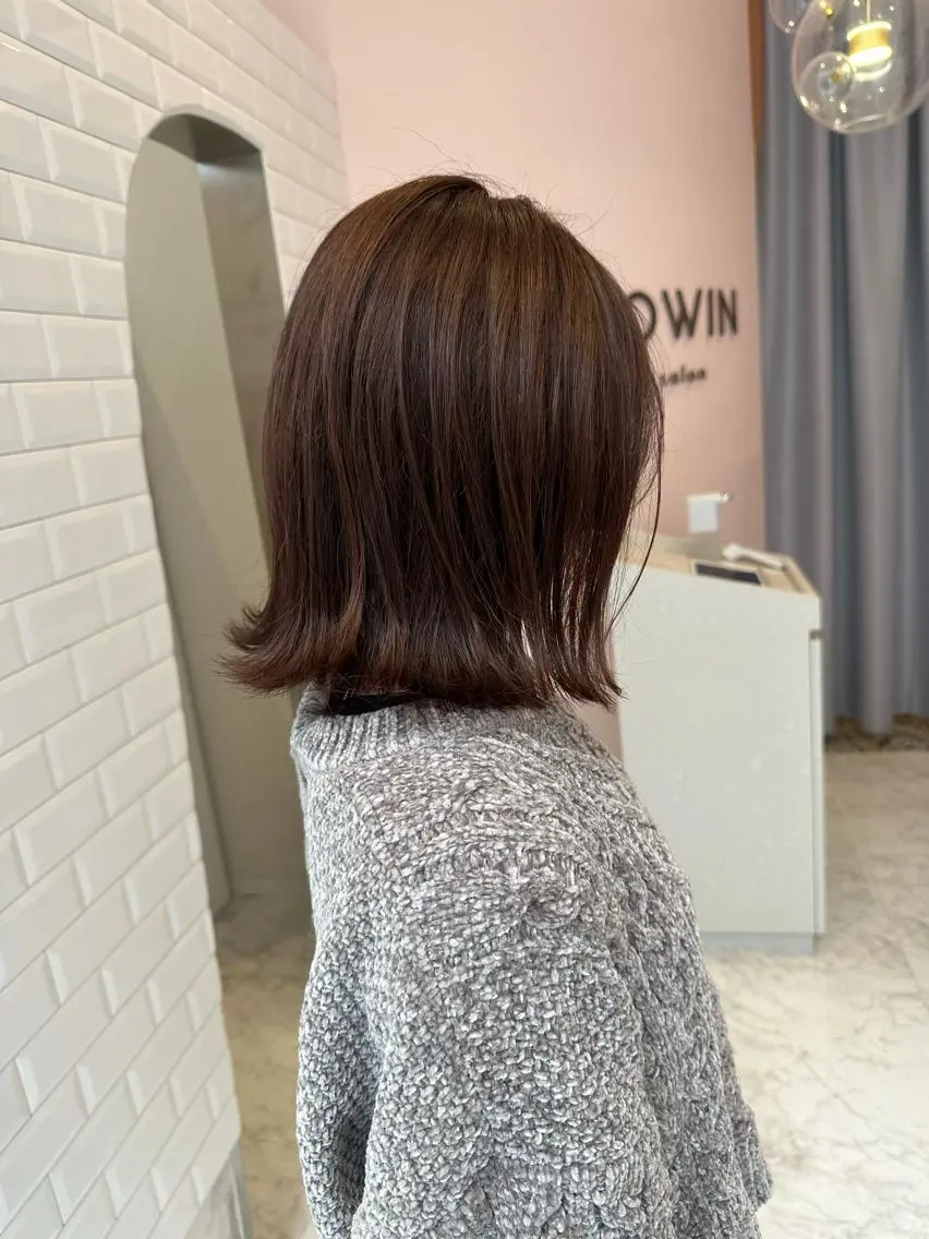 ミディアム ボブレイヤー ボブ レイヤーカット レイヤー/ハッシュ 渋谷/サッタのヘアスタイル