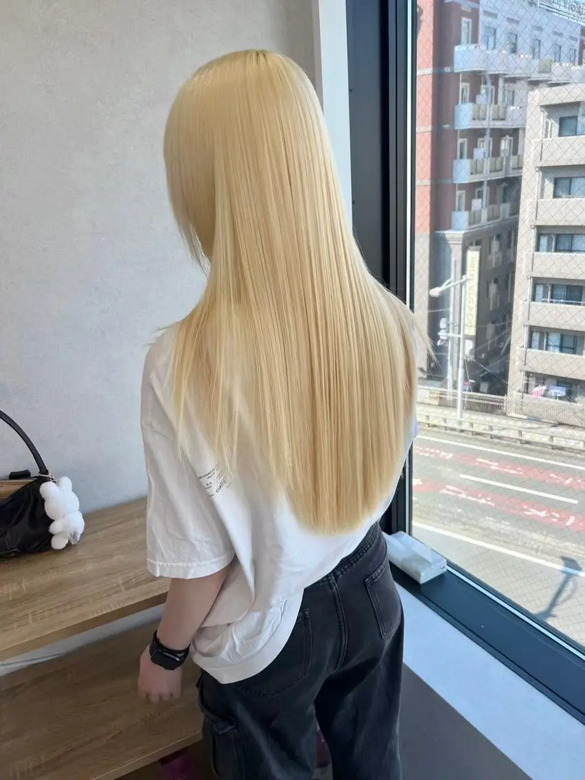ロング カラー ブロンド ロング 🎀ダブルカラー🎀 ♡Kanon♡のヘアスタイル