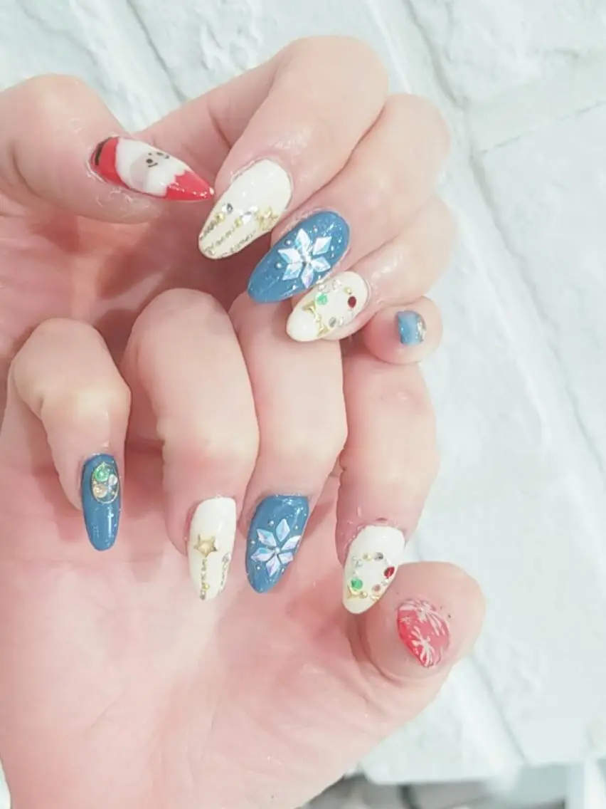 ネイル 冬ネイル クリスマス Nailsalon G.S.F Hisaのネイルデザイン