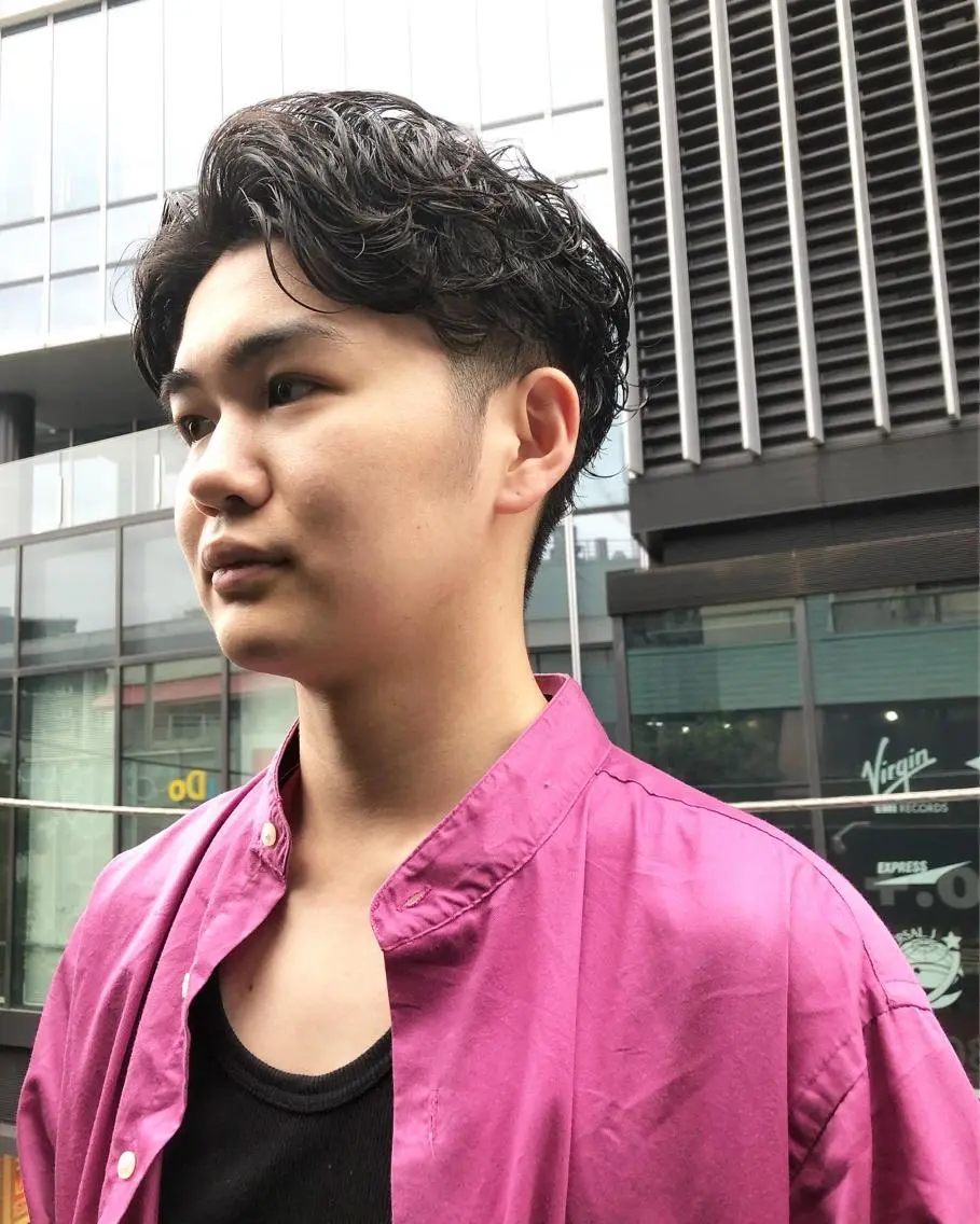 パーマ ヘアアレンジ メンズ カット パーマ トリートメント ヘアセット メンズ特化✂️栗原 侑也のヘアスタイル