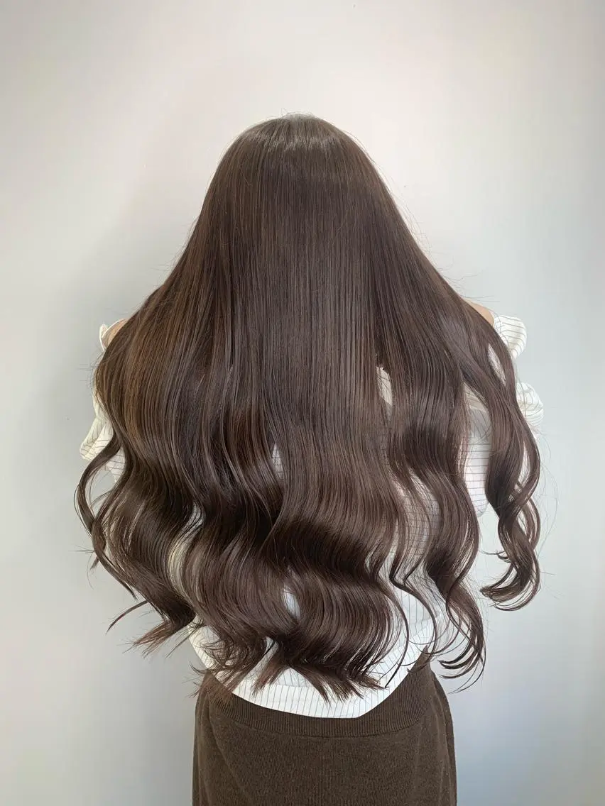 ロング カラー ヘアアレンジ アディクシーカラー ベージュカラー グレージュ ハイライトカラー イルミナカラー レイヤーカット/艶髪 🎀笠原 優花🎀のヘアスタイル