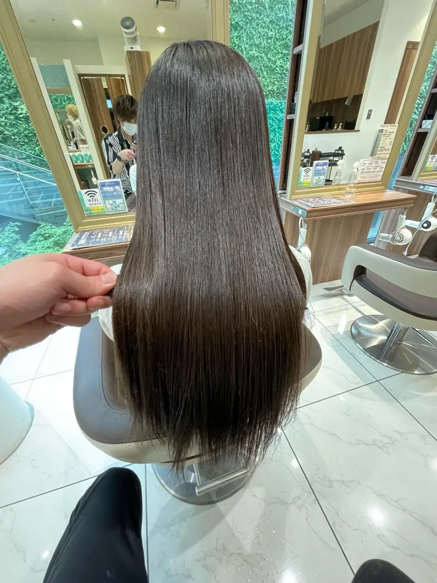 ロング カット 縮毛矯正 トリートメント Ash川越店/ 米川 武志のヘアスタイル