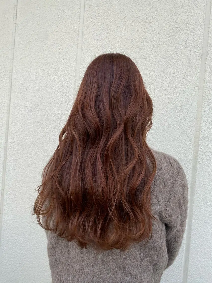 ロング 韓国風ヘア 若山 敦のヘアスタイル