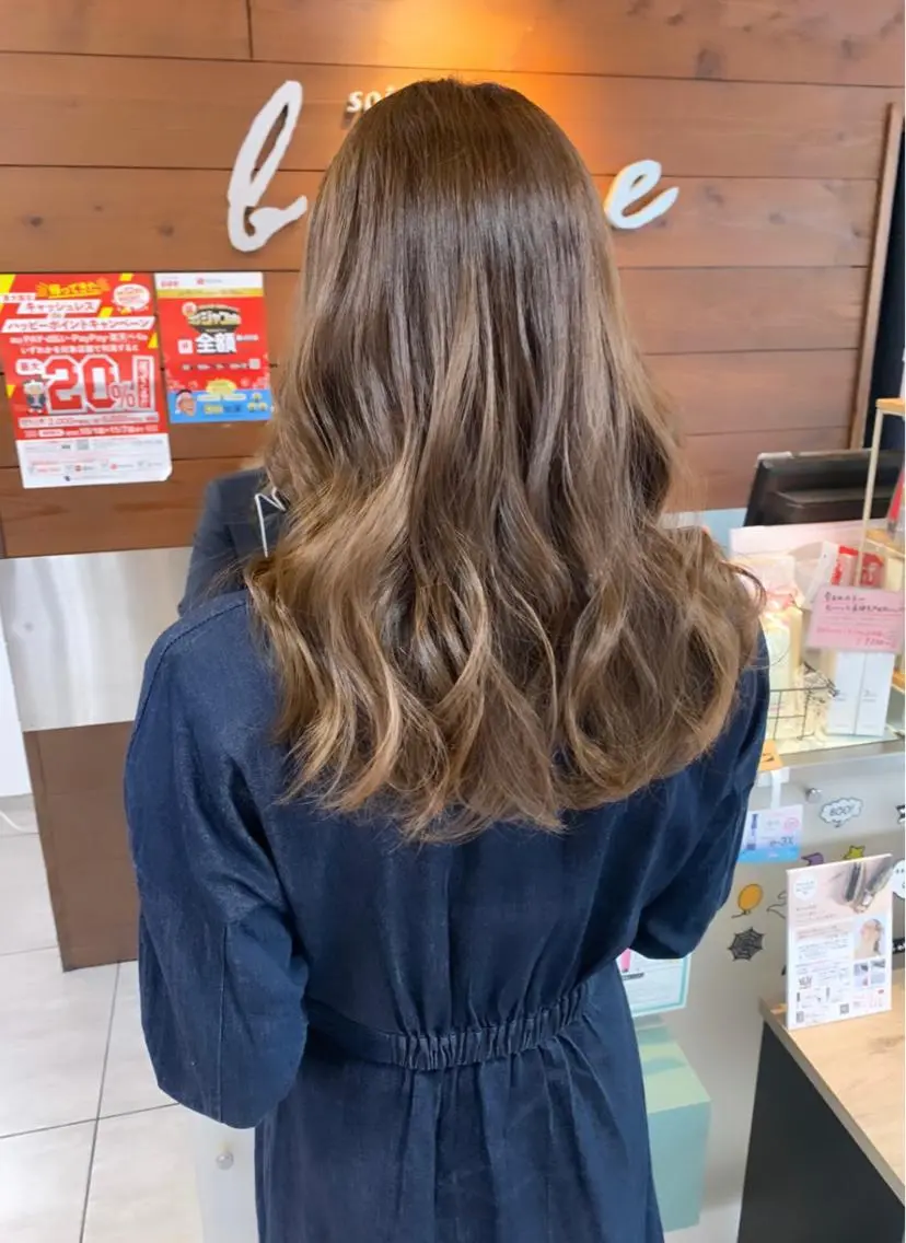 ミディアム ヘアカラー レイヤー/艶髪カラー 森本くるみのヘアスタイル