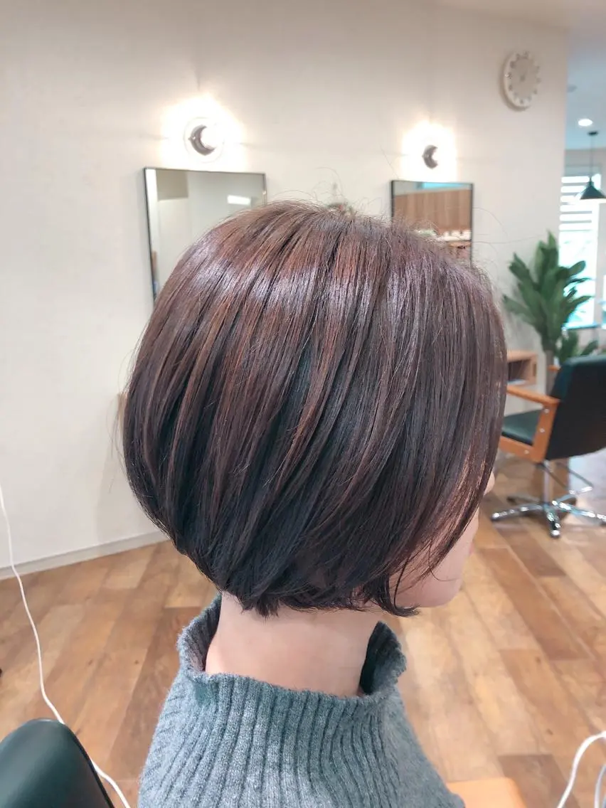 ショート カラー カット ヘアカラー 大川 優佳のヘアスタイル