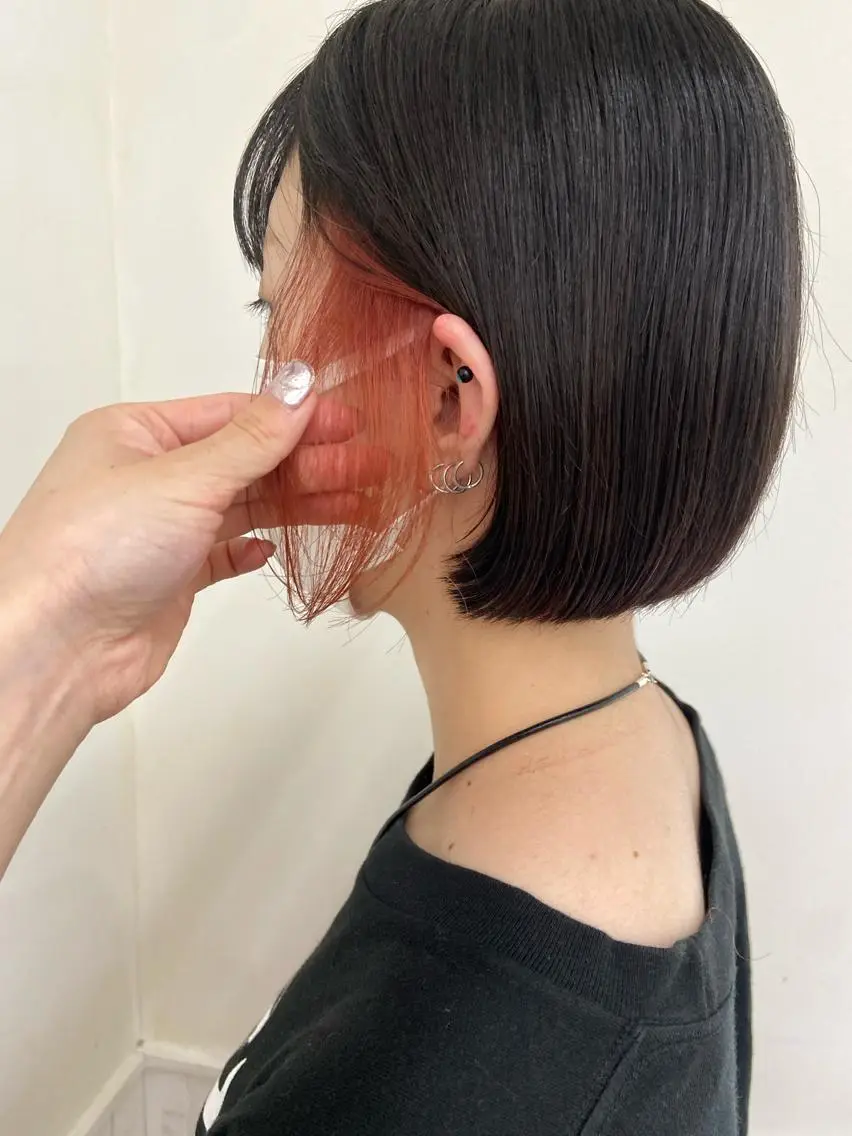 ショート カラー パーマ ヘアアレンジ メンズ キッズ ネイル マツエク・マツパ カット ヘアカラー トリートメント 横浜Bob美容師🤎 ERINAのヘアスタイル