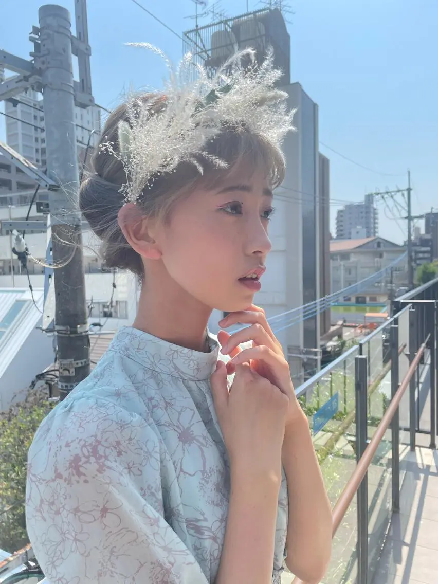 ミディアム 似合わせカット 迫留由弥のヘアスタイル
