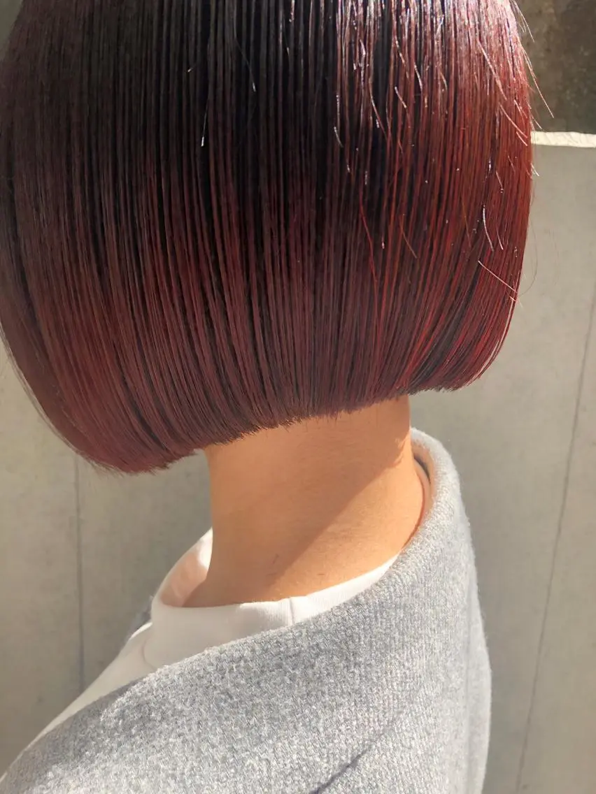 ショート カラー ボブ カット stylist 杉浦駿生のヘアスタイル