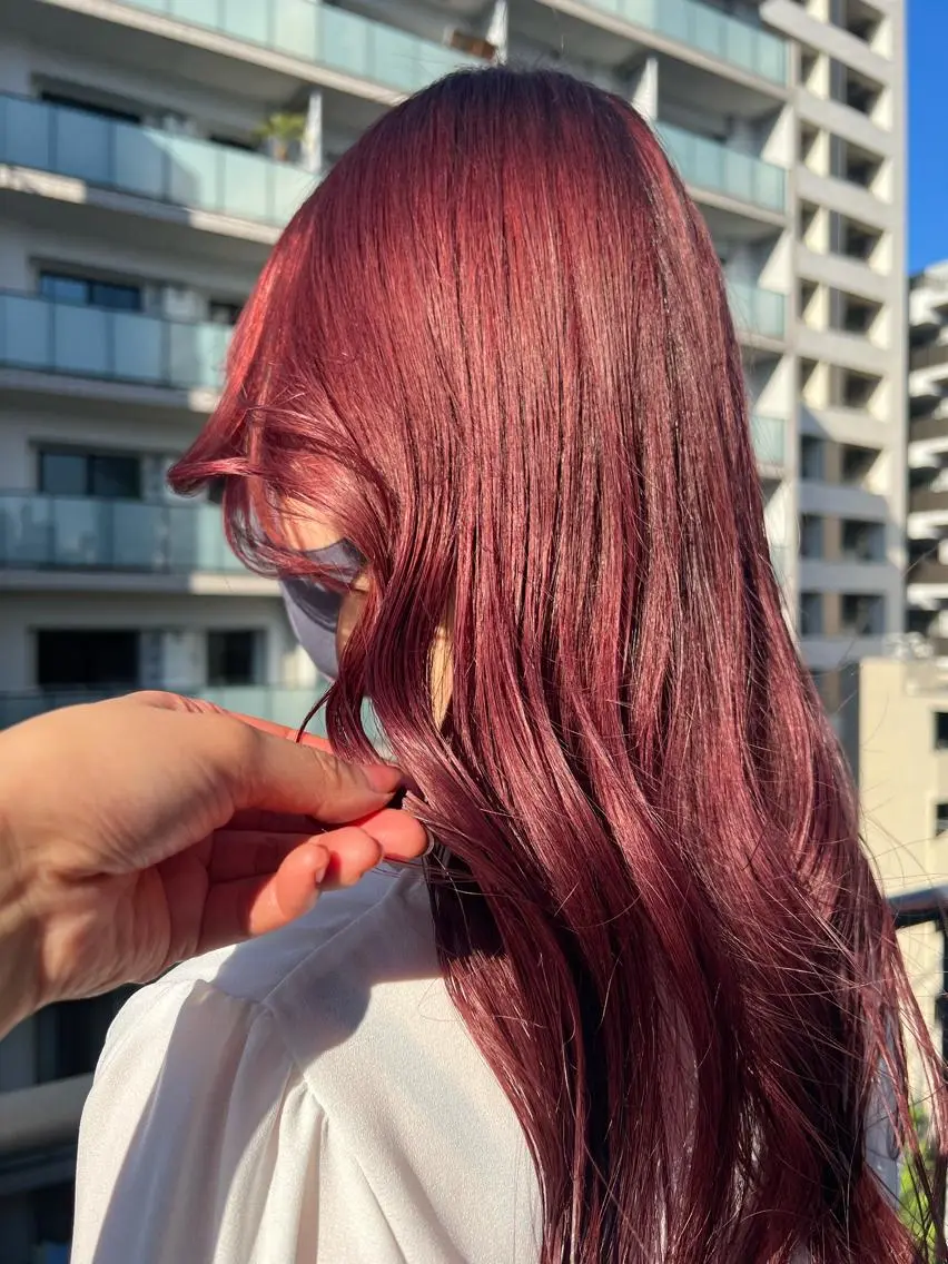 ロング カラー 周りと差のつくハイト ーン🥣AZUKIのヘアスタイル