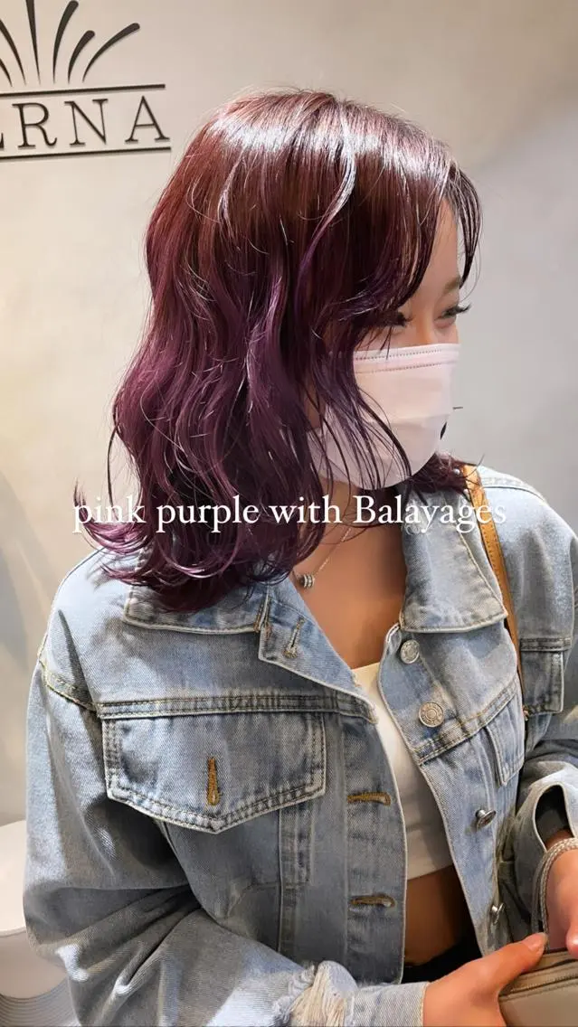 ミディアム カラー ヘアアレンジ ベージュカラー ブリーチ ピンクカラー ピンクベージュ カット ヘアカラー トリートメント 💎✨️NoVal by siestaのヘアスタイル
