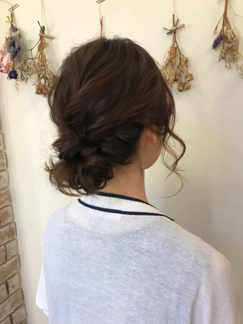 ミディアム カラー ヘアアレンジ ベージュカラー マンツーマン 縮毛矯正/マユコのヘアスタイル