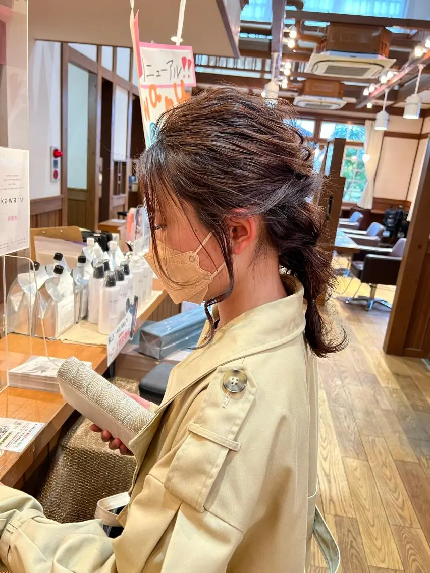 ミディアム カラー パーマ キッズ マツエク・マツパ アイブロウ Artist 藤﨑紘成のヘアスタイル