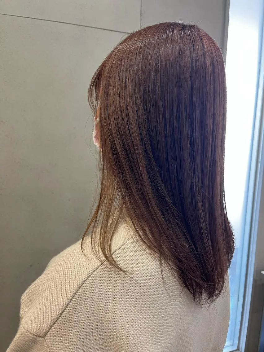 ミディアム おせ ちさとのヘアスタイル