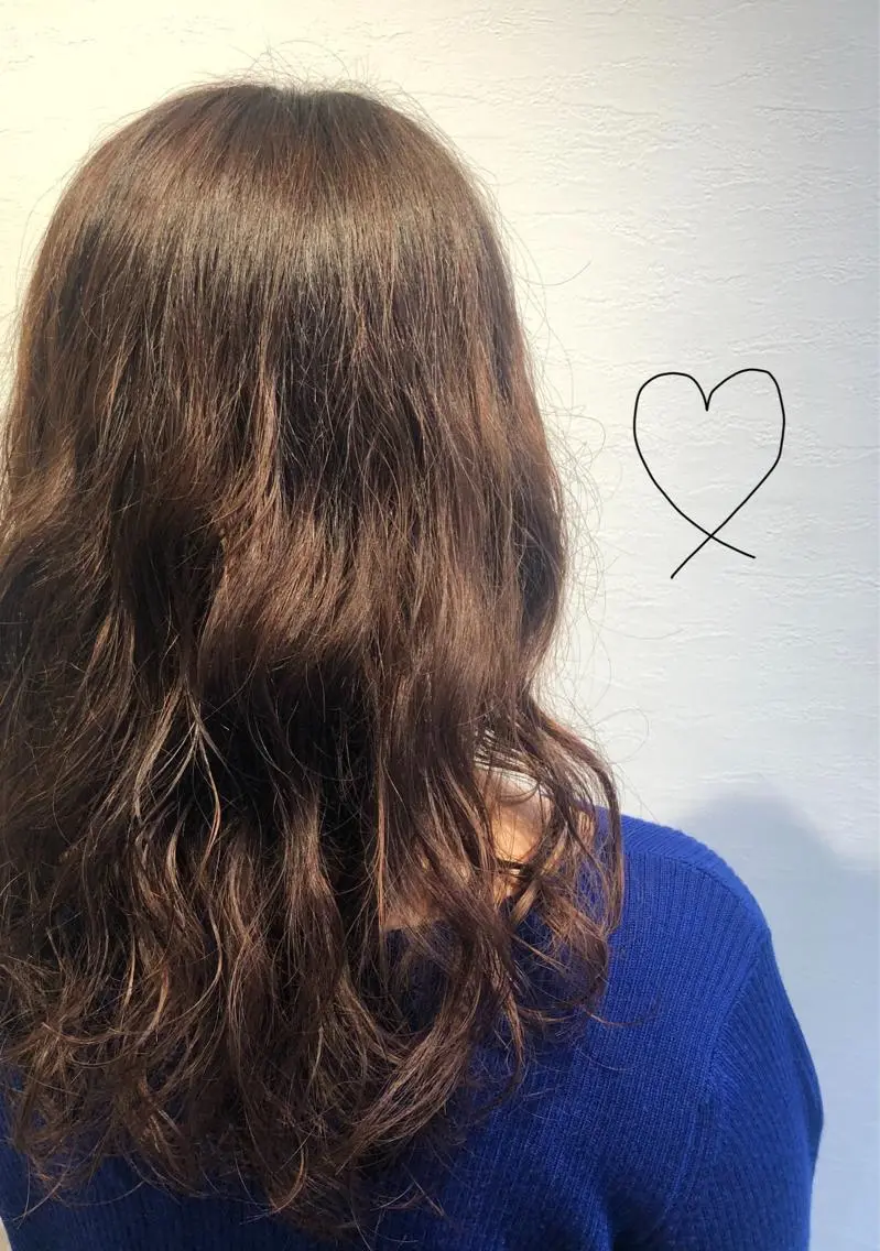 ロング パーマ 髪質改善 パーマ 似合わせカラー✨人気 荻窪🌈川端風子のヘアスタイル