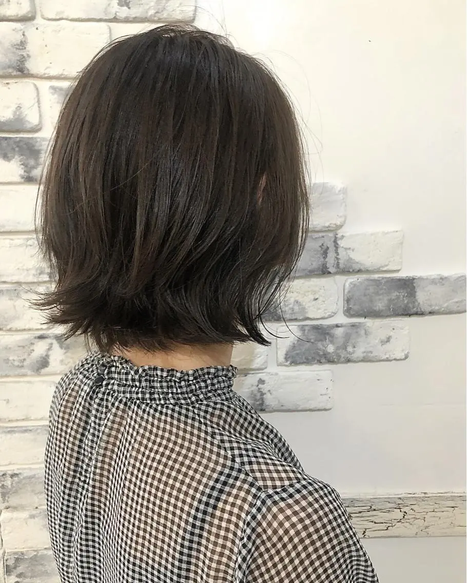 カラー アッシュ アッシュグレー 後藤 陽花子のヘアスタイル