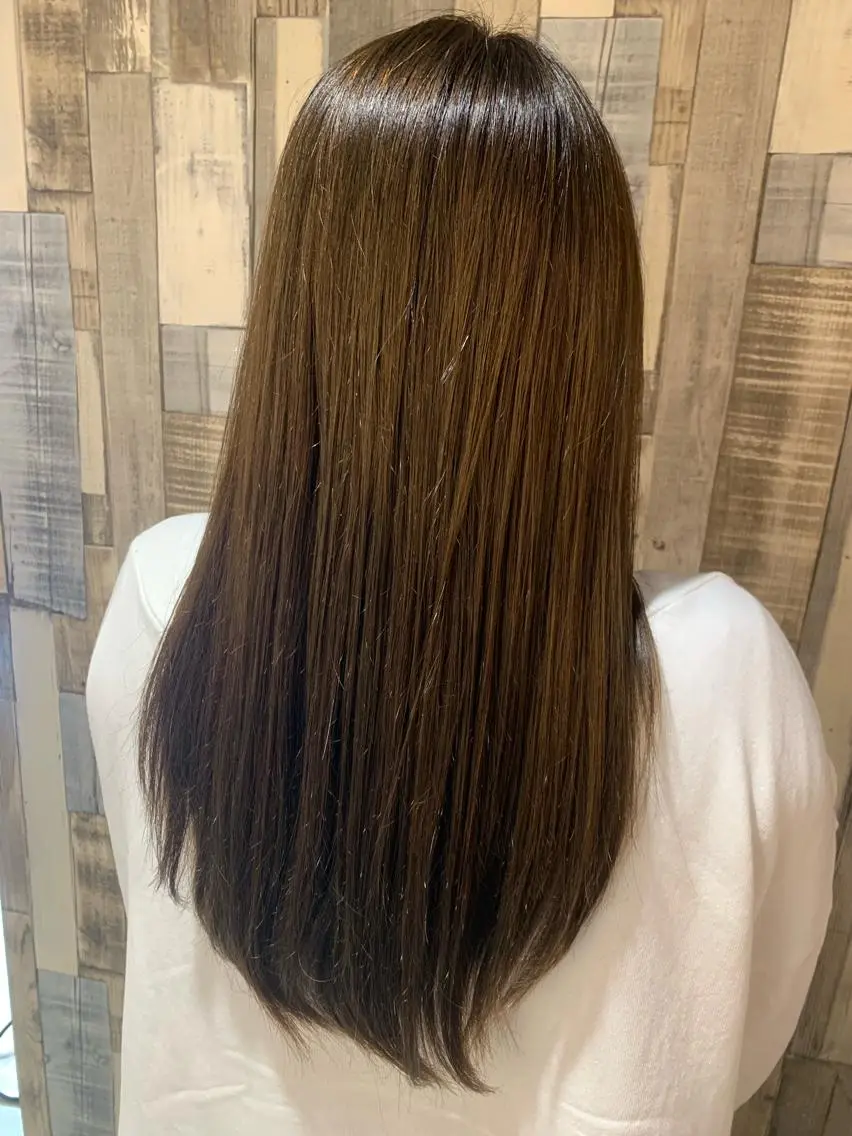 ロング カラー ベージュカラー 韓国🇰🇷 ✂︎hair 内田愛のヘアスタイル