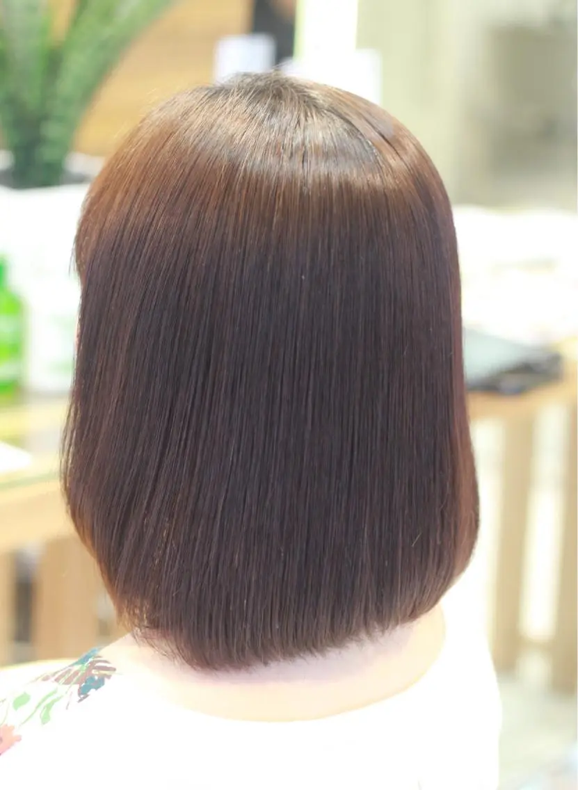 ミディアム パーマ 縮毛矯正 石川 雅貴のヘアスタイル