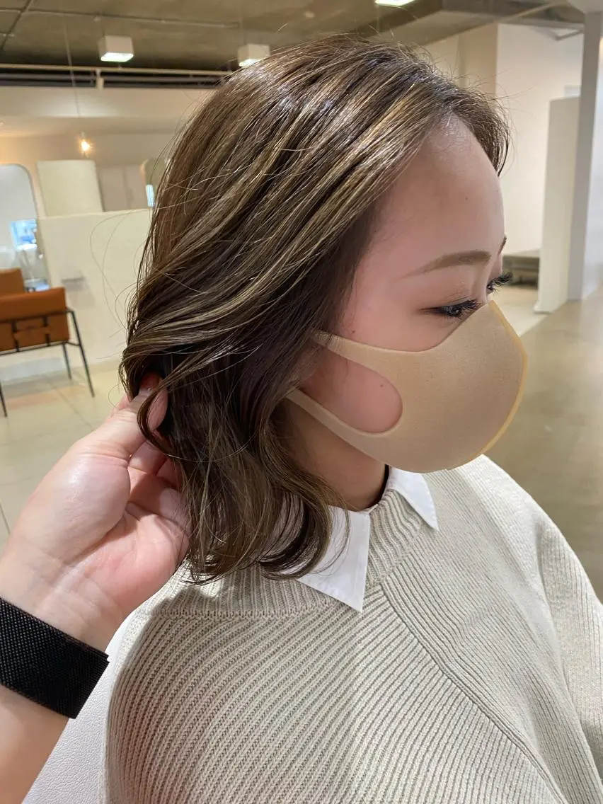 ショート ハイライト I nagiのヘアスタイル