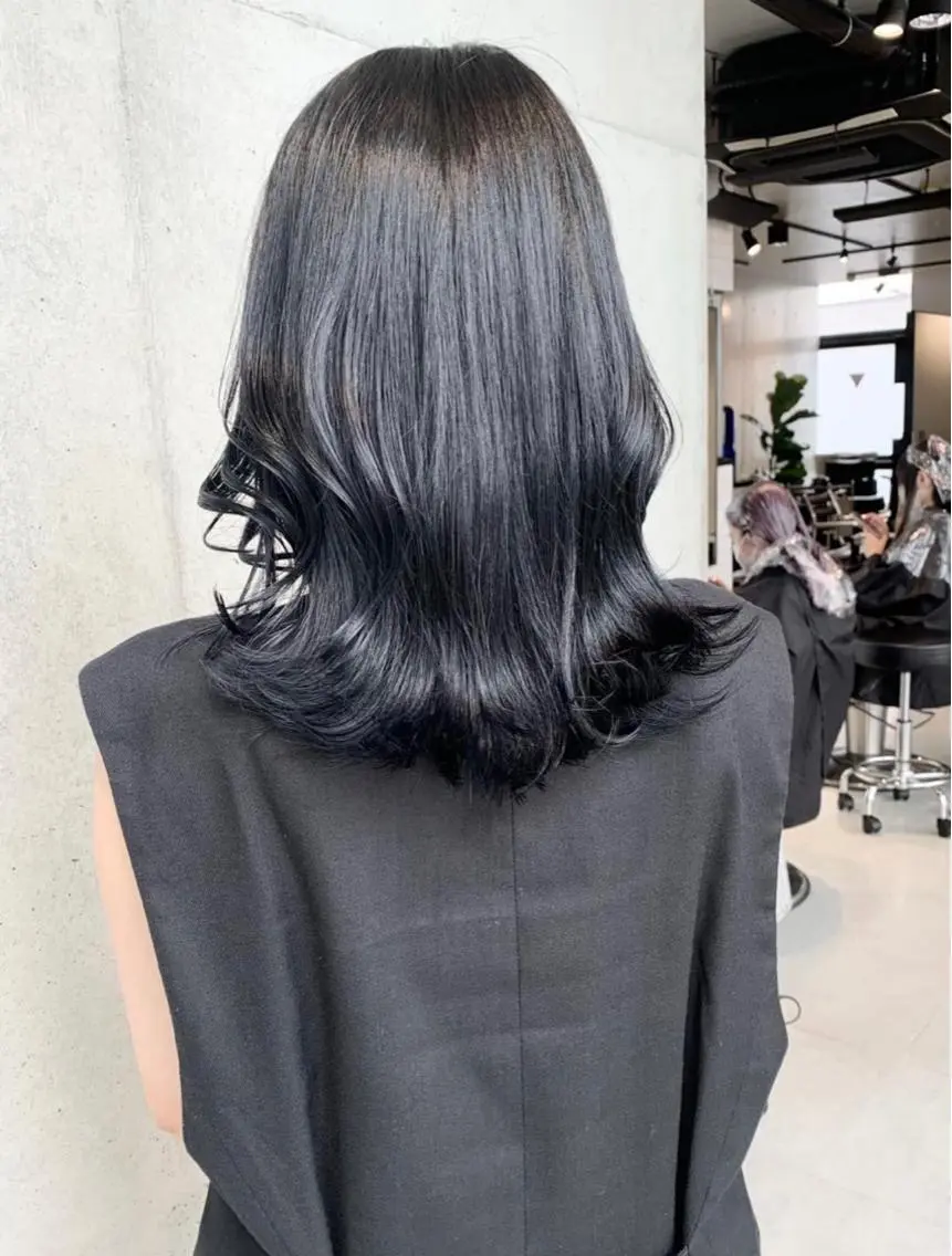 ミディアム カラー 透明感カラー✂︎ /縮毛矯正/YUKAのヘアスタイル