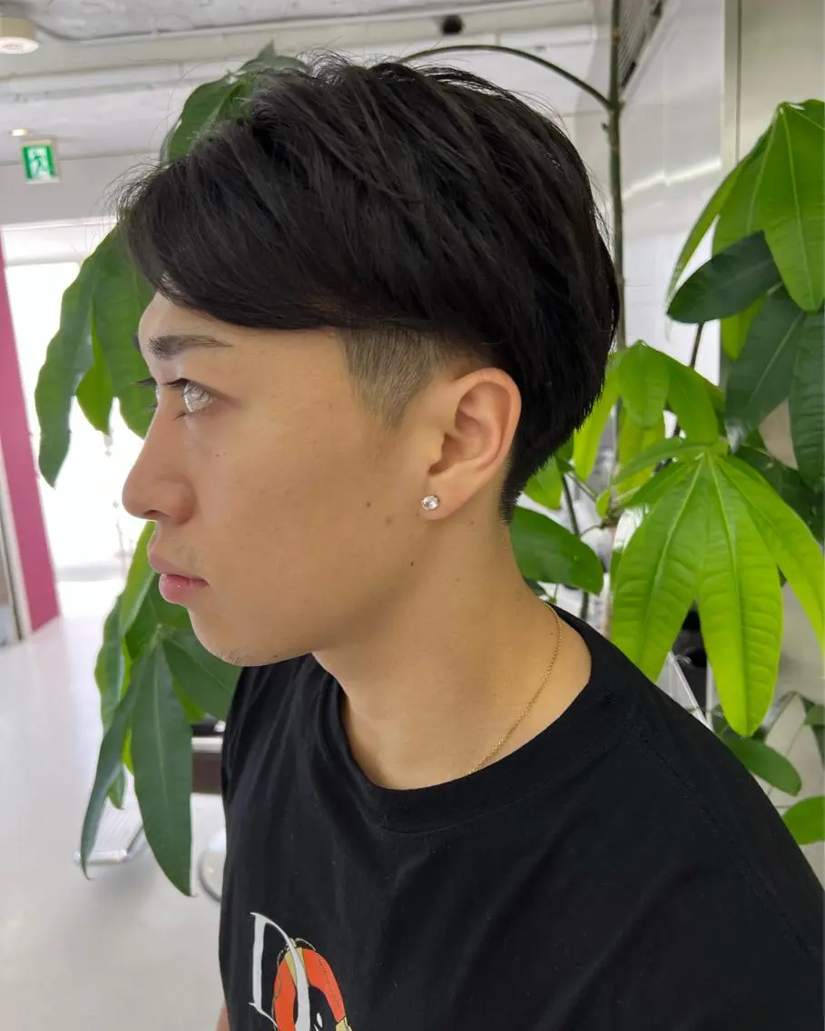 メンズ センターパート 野崎 海翔のヘアスタイル