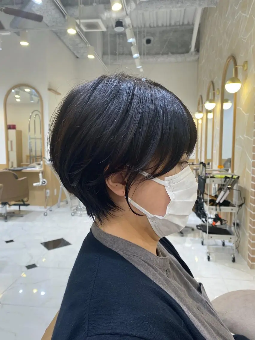 ショート くびれヘア ショートヘア 坂井 茅聖のヘアスタイル