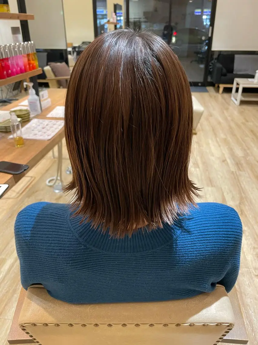 ミディアム ボブ ボブカット 佐々木 祐太のヘアスタイル