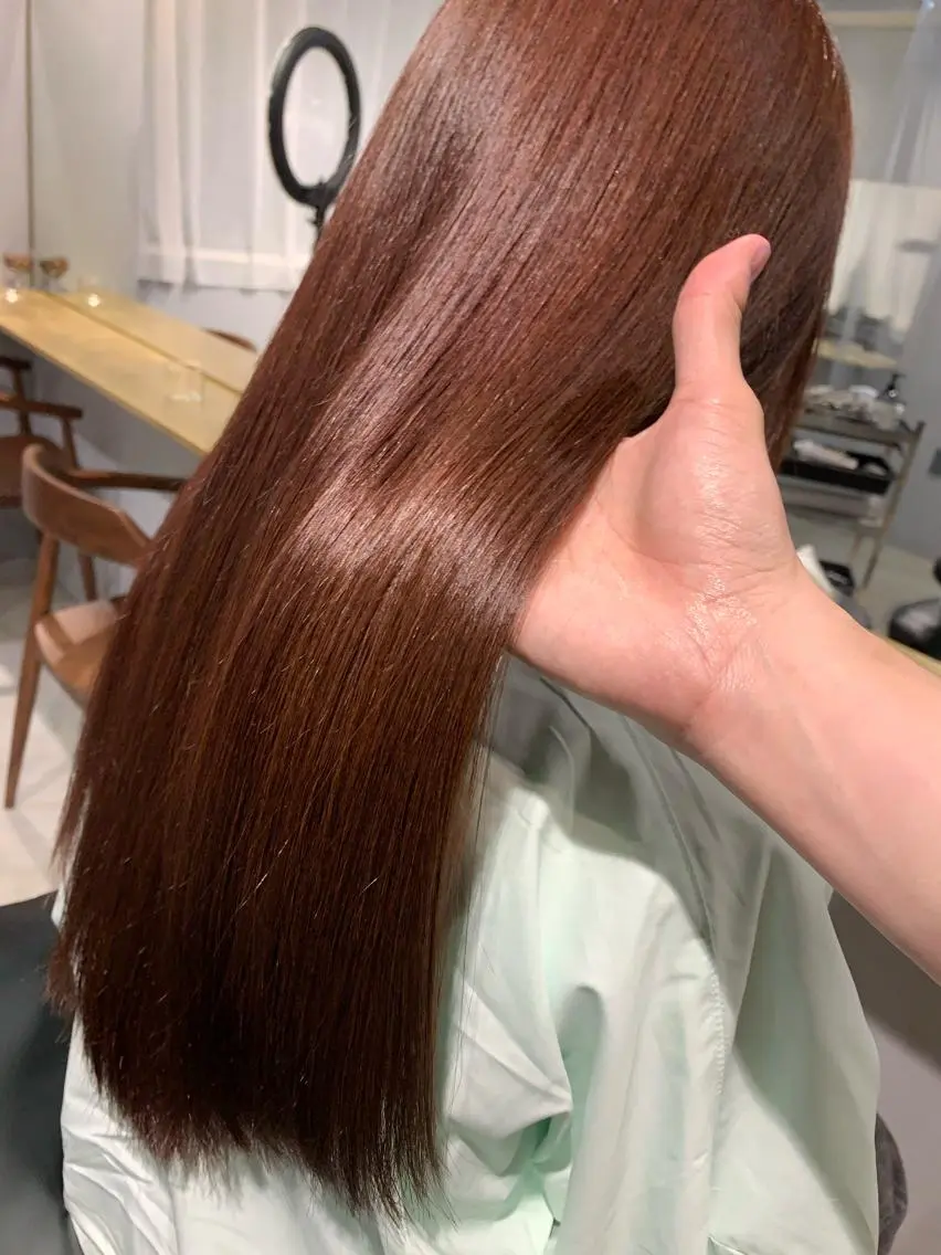 ロング カラー ボブパーマコテ巻き風 パーマNo1深江秀平のヘアスタイル