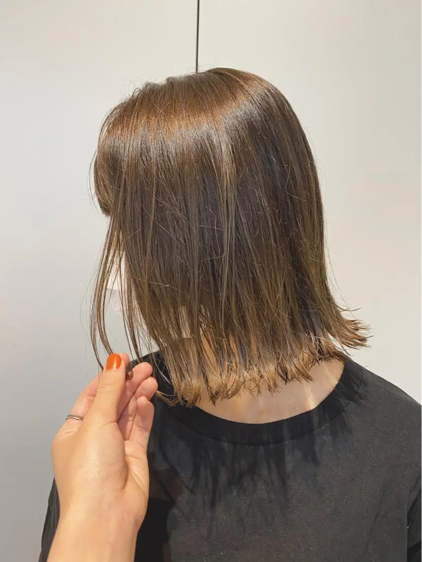 ショート カラー アッシュ ベージュカラー ボブ/salut町田 🧡kanaのヘアスタイル